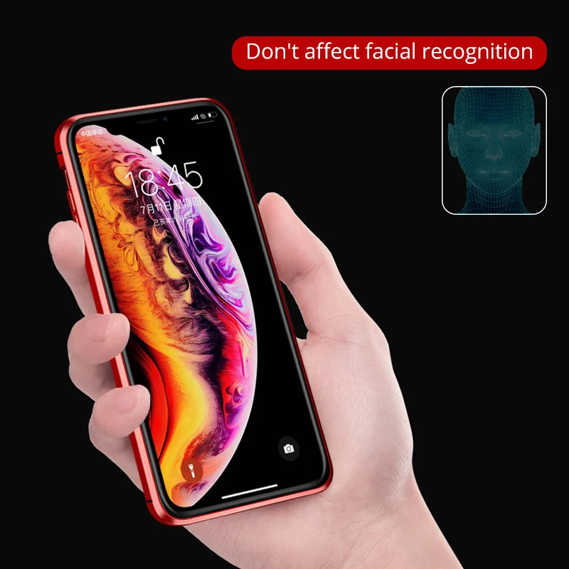 Ultra thin for iphone 11 tempered glass phone case,for iphone 11 plus case covers,mobile phone shell for iphone 11 magnetic case