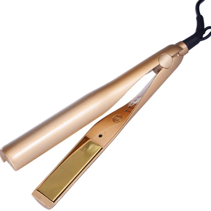 

high quality multi functions electric automatic rotating curling iron straightening and curling iron, Gold