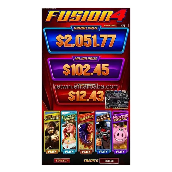 

5 in 1 Wholesale Cheap fusion 4 board Casino Slot Game machine Motherboard, Multi