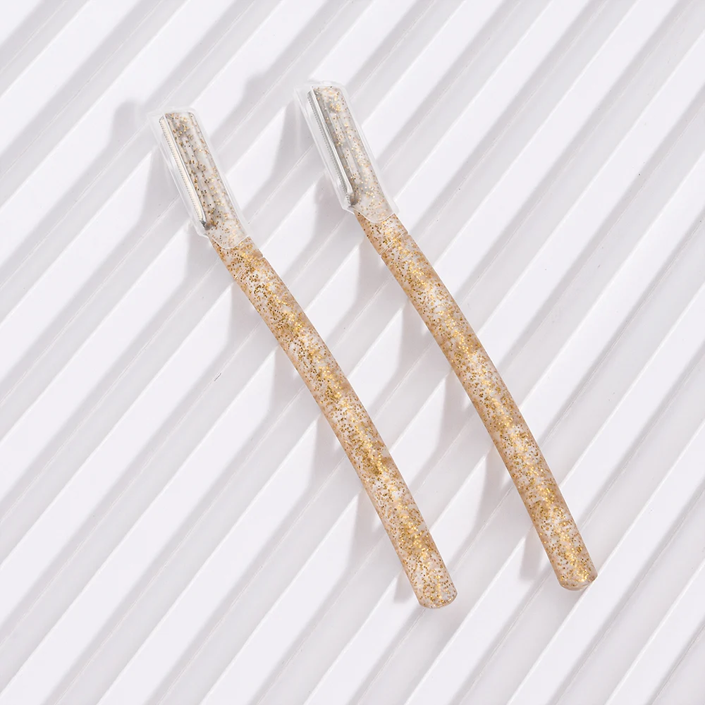 

Dermaplane blades Facial Razor Eyebrow With Glitter handle