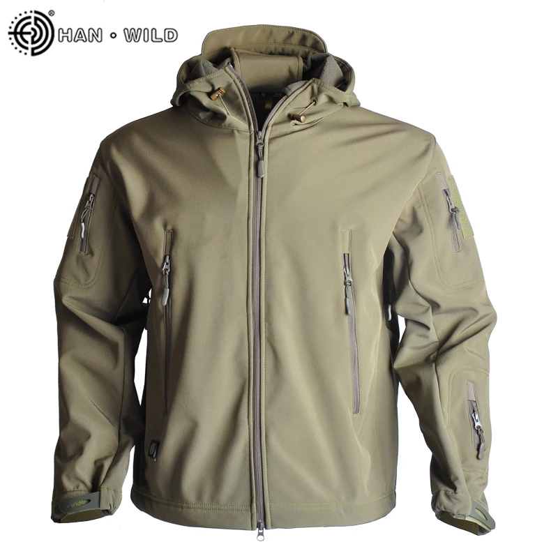 

HAN WILD Outdoor Camouflage Tactical Soft Shell Jacket Waterproof Windproof Men's Jacket