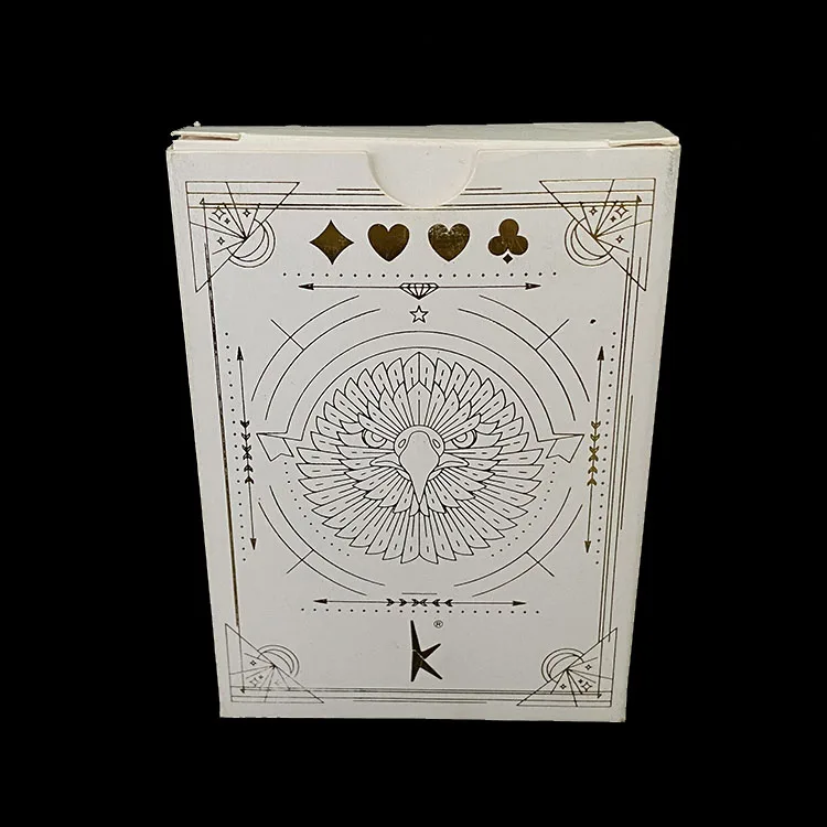 

High quality paper playing cards with poker box