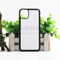 

2020 New Arrival 2D Soft 2IN1 Silicone Frame Sublimation DIY Blank Phone Case For iPhone 11