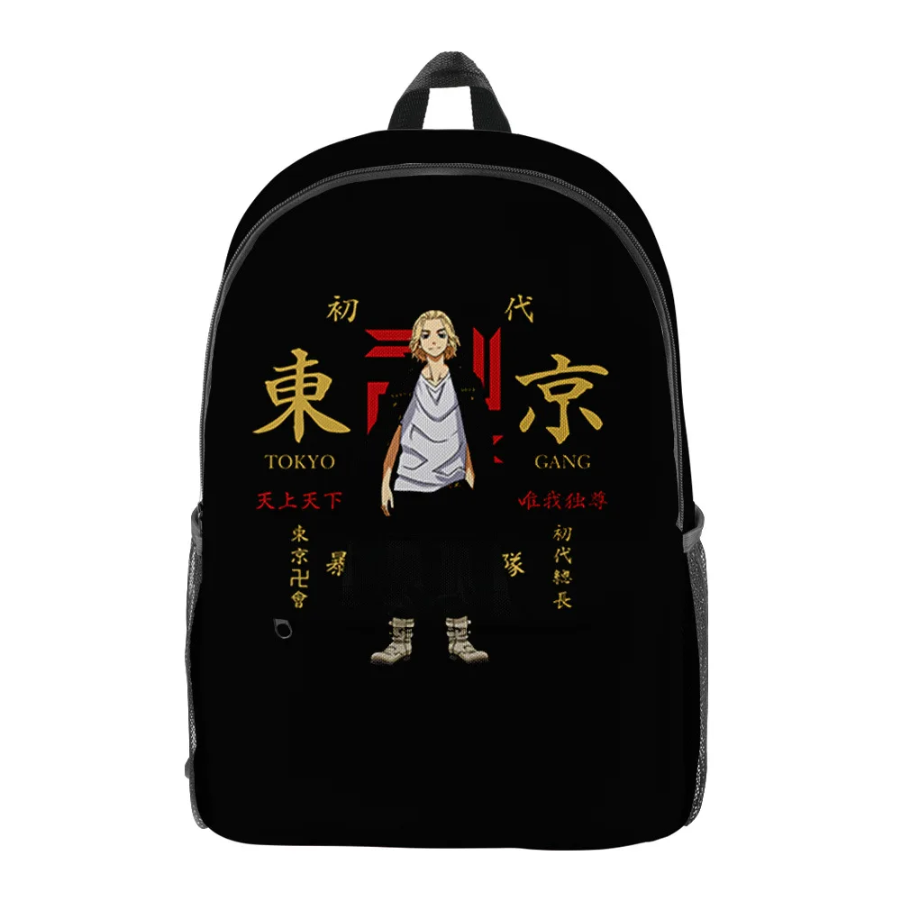

2021 3D Anime Tokyo Avengers Cosplay Backpacks Men Women Harajuku School Bags Travel Bags Teenage Notebook Backpack