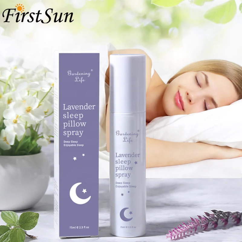 

Aromatherapy Natural Lavender Essential Oil Extract Deep Sleep Pillow Mist Spray 75ml Strong Sleeping Liquid Spray for 8 Hours