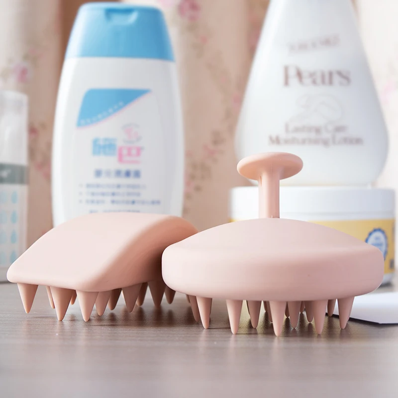 New Custom Full Detangling Hair Brush Scalp Massager Eco-friendly Silicone Shampoo Brush Patented Hair Brush for Scalp Massage