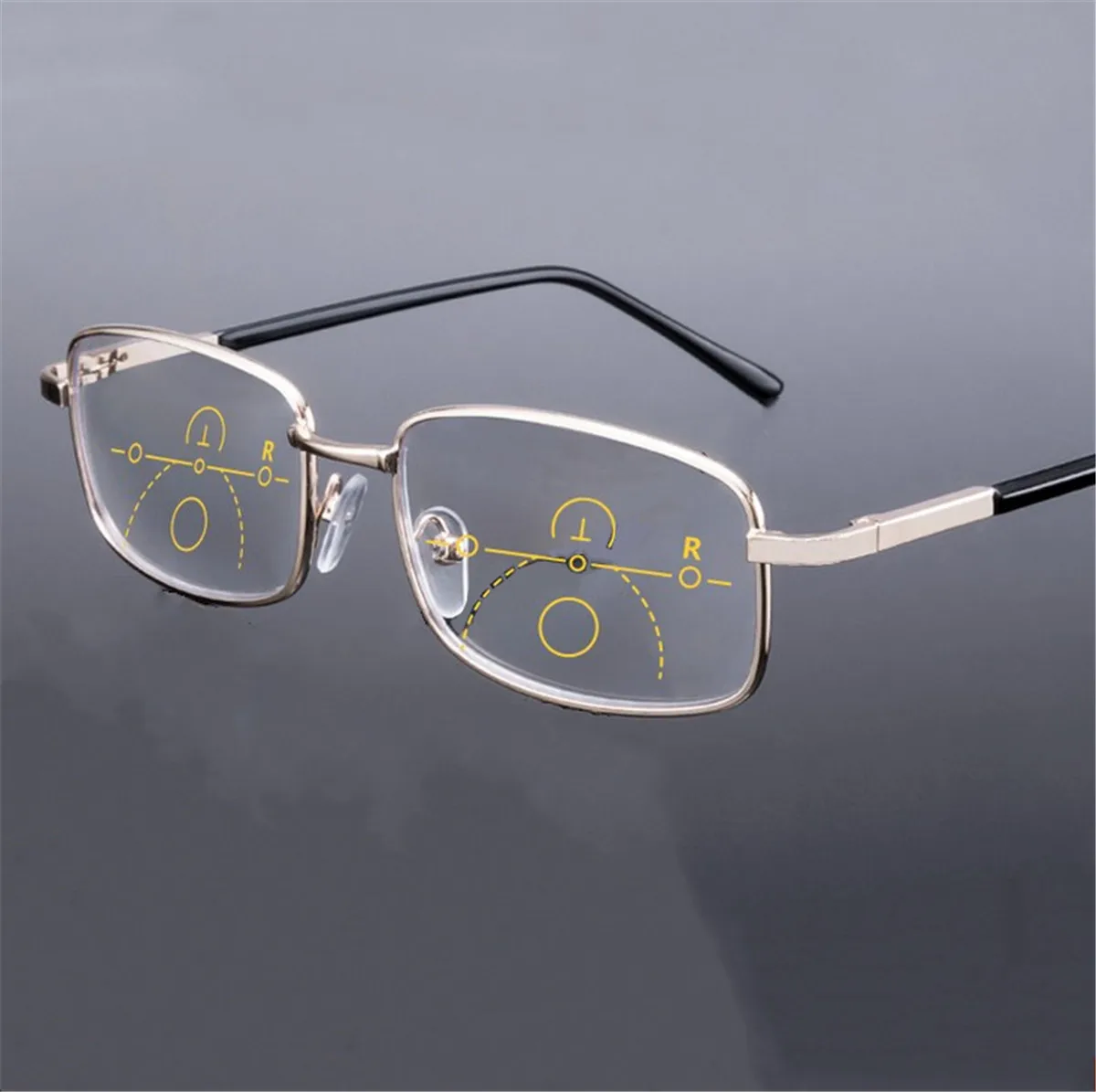 Multi-focus Far and Near Dual-use Reading Progressive Glasses Unisex Eyeglasses