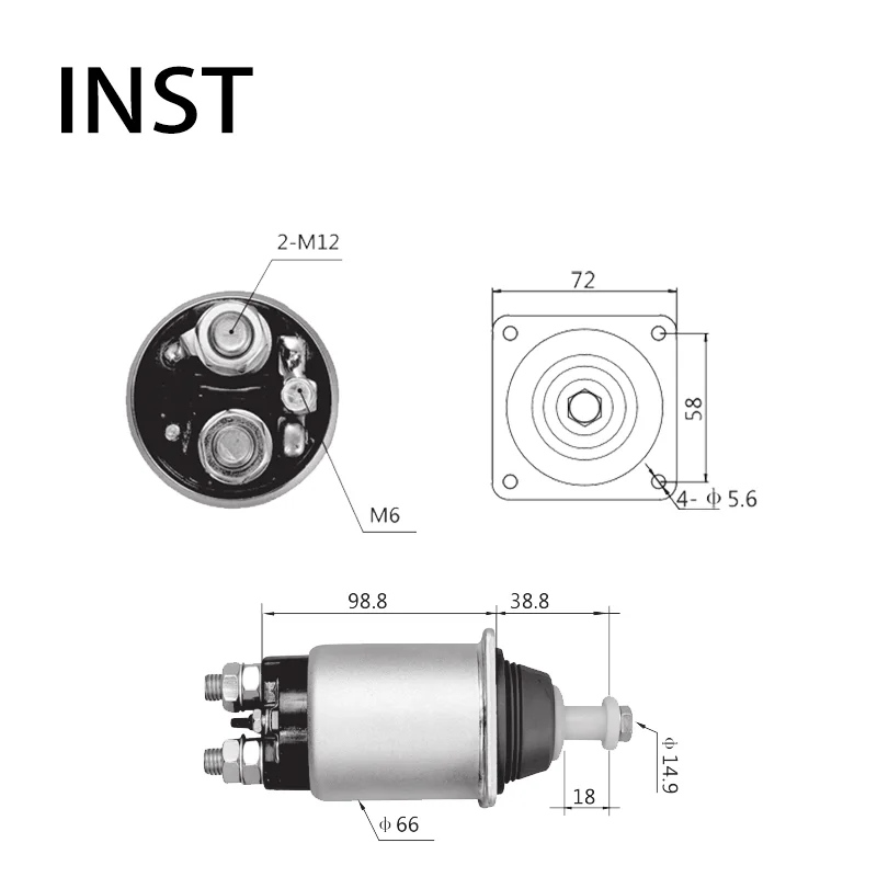 

AUTO STARTER SOLENOID FOR 24V 4KW 2339403016 9330451058 9330451064 9330451069 E3630 0011520610 0011526210 A0011520610 SQB0406