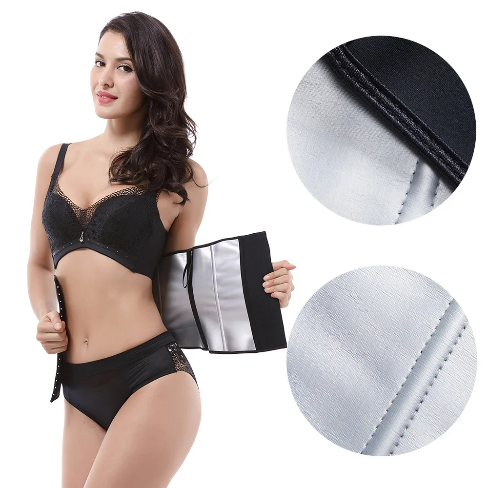 

hot detachable elastic waist restraint belt sweating beltsheer waist cincher body sculpting shaper sports fitness belly corset, As shown