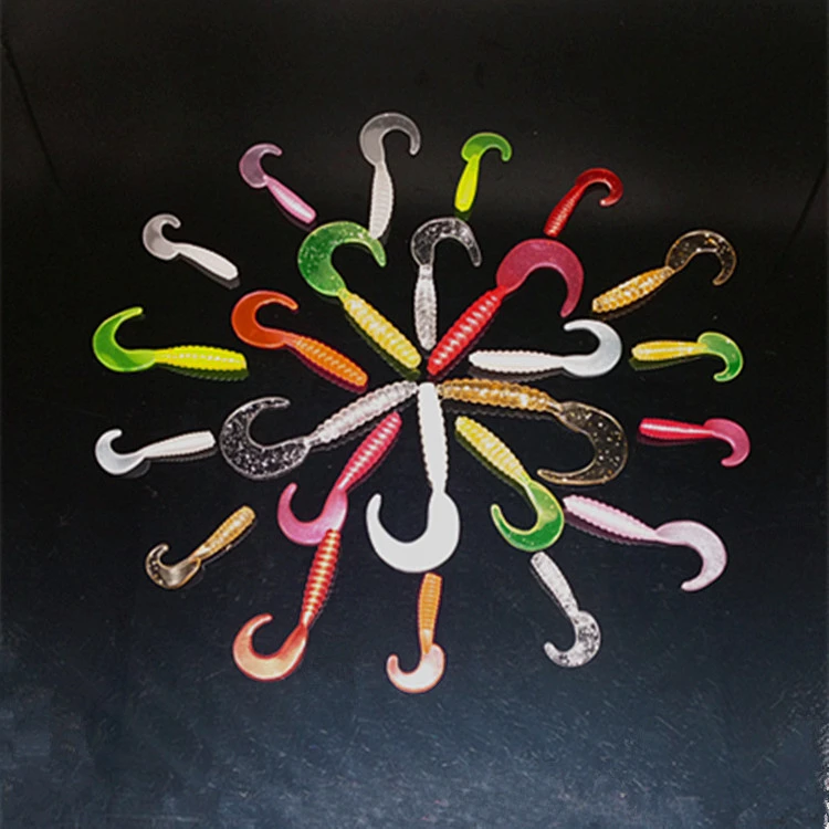 

Factory Wholesale 3.5cm 5.5cm 7cm Artificial Grub Worm Fishing Lure Silicone Soft Bait From China Fishing Lure, 14