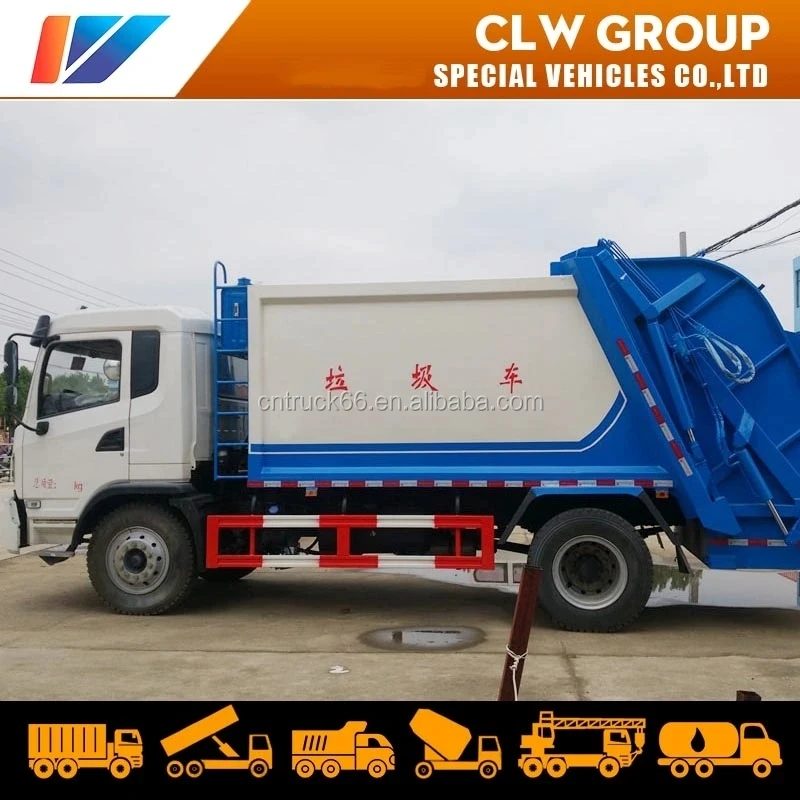 Shacman 10 Ton Garbage Compactor Truck 10 Cubic Meter Compressed