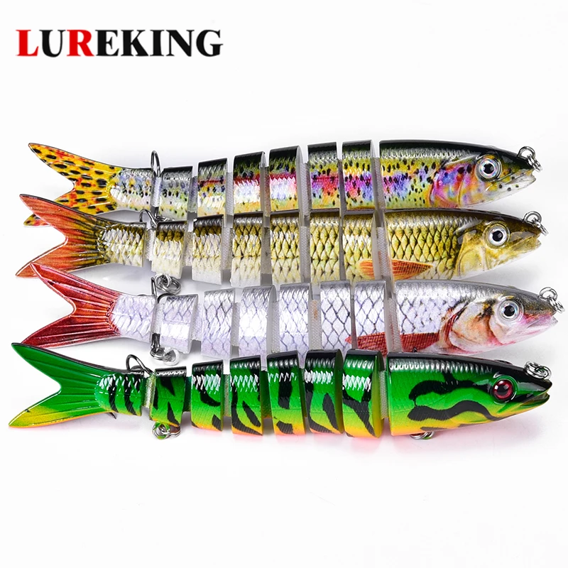 

Lureking Flexible 20g 8 Segment jointed fishing lures swimbait