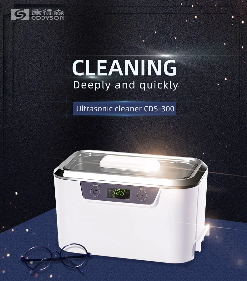 Codyson Cds300 Digital Ultrasonic Dental Cleaner 800ml Jewellery