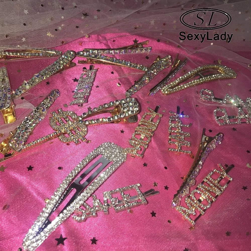 hot girl bling hair pins newe