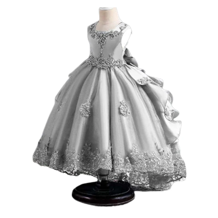

New Design Princess Kids Gown Pakistani Party Wear Dresses For Baby Girl, Pink, white, red, navy, gray