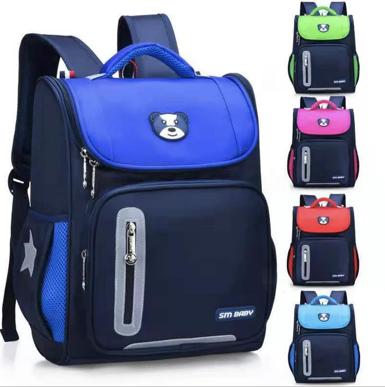 

new design wholesale school bags child backpack kids school bag, Rose red red blue blue green