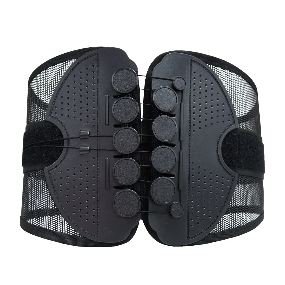 New Lumbar Back Belt Drawstring Support Waist Strap Four Seasons Customized Processing Belt Fixed Belt Black Highly Breathable