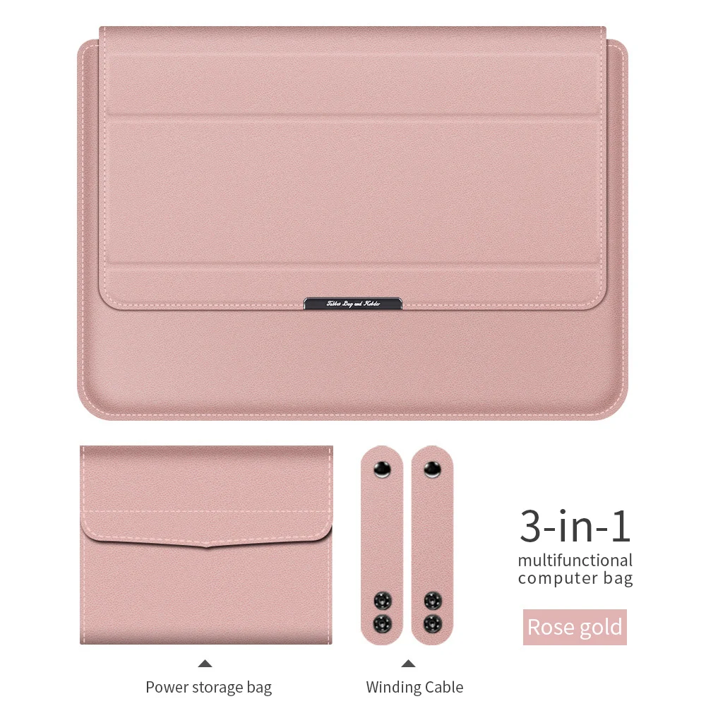 

Protective Soft Carrying PU Leather Laptop Bags for Macbook Pro 13 Bag Case