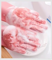 

China Products Manufacturers Magic Rubber Hand washing reusable silicone dishwashing Gloves for kitchen