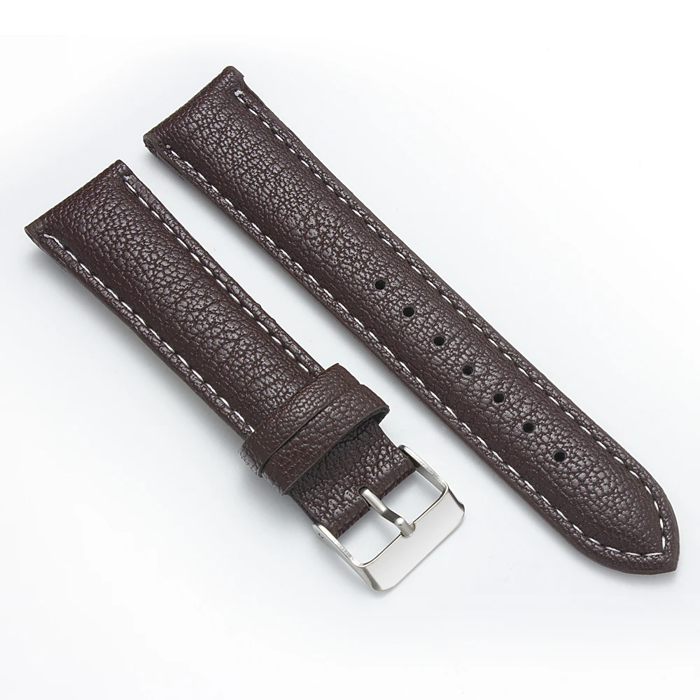 

YAZOLE D P12 Factory cheap PU leather watch straps luxury 16/20mm quality smooth wrist watch bands wholesale watch belts, Black,brown,white,orange,red
