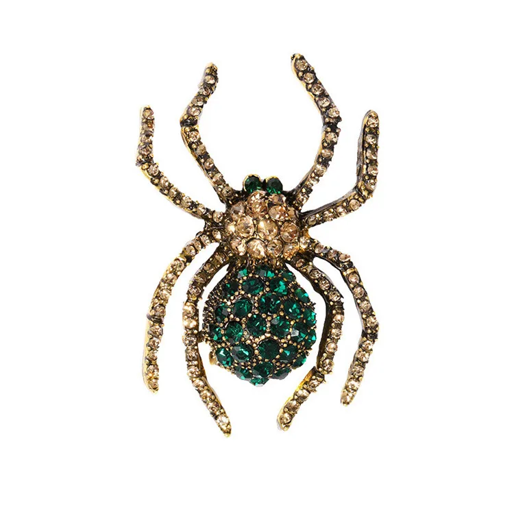 

European American Retro Personality Brooch Creative Spider Alloy Costume Jewelry Brooch