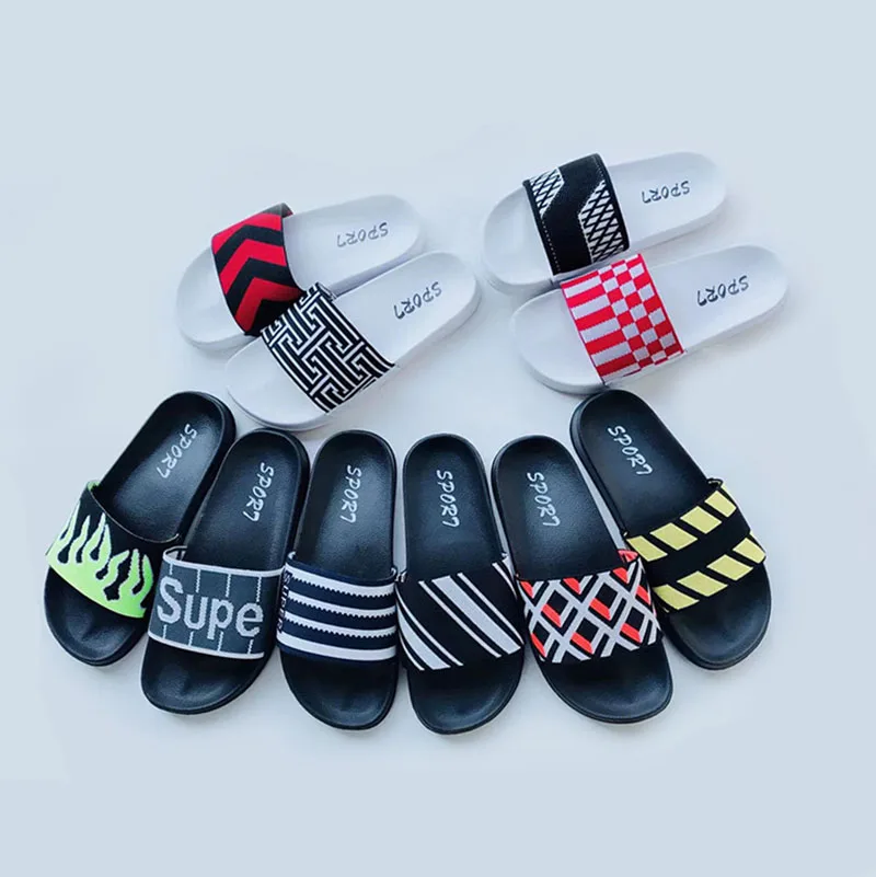 

Men Fly Weave Slipper Knit Sandal Men PVC Slipper