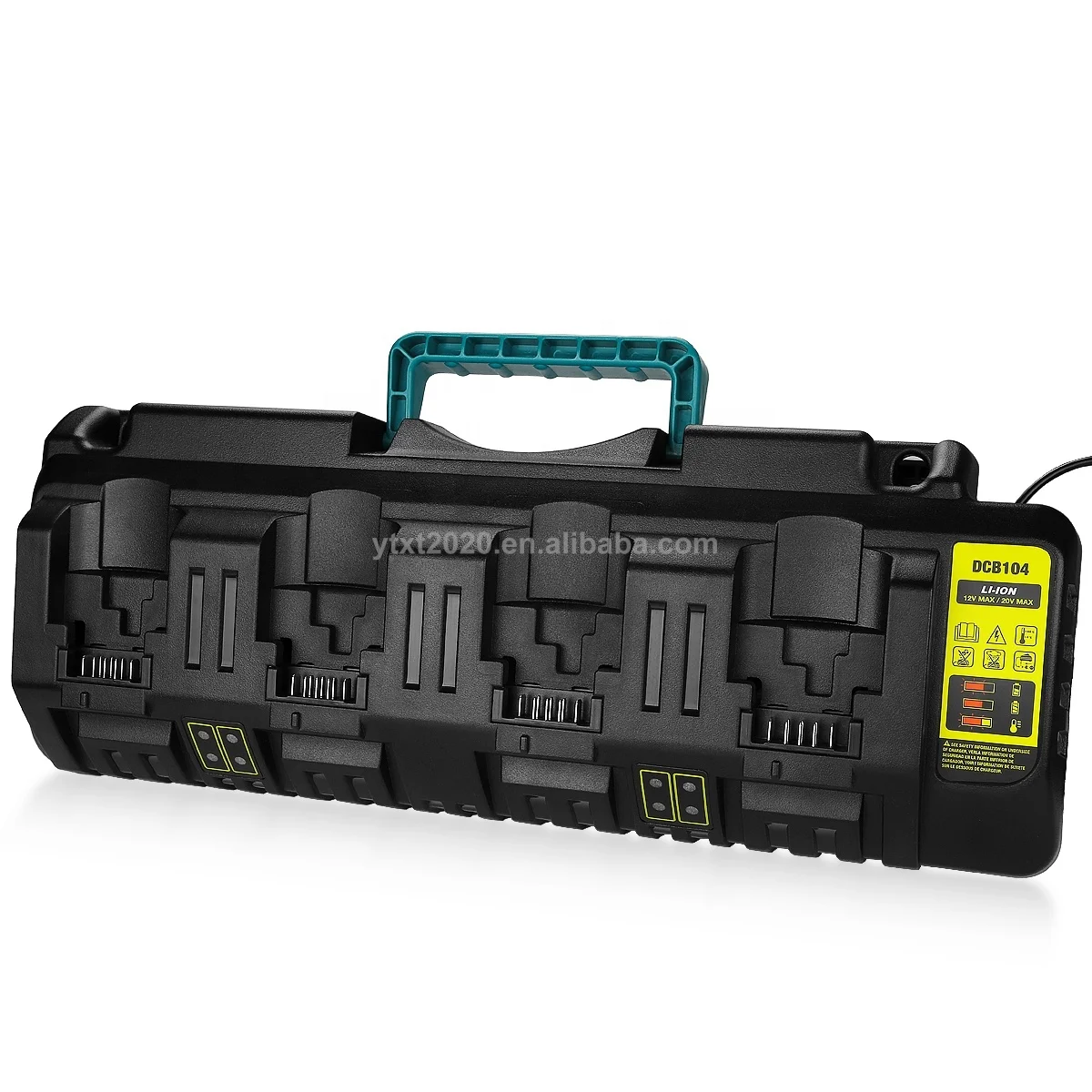 

K04 Fast Charging DCB104 DCB102 DCB204 DCB205-2 Battery Charger For Dewalt 4 Ports Charger 12/20V