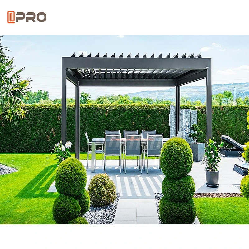 

5M X 5M Sechseckigen Cabanon De Jardin Avec Beach Sun-Protected Pergola, Customized colors
