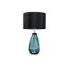 Best Selling Blue Finished Unique Design Color Glass Table Lamp For Villa And Home