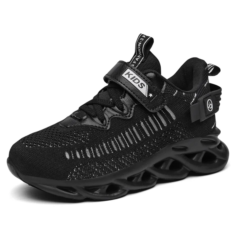

Kids Hook and Loop Fashion Sports Running Walking Sneakers