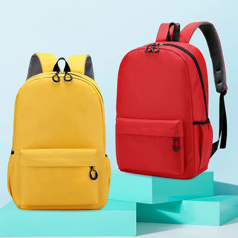 

student bag canvas school backpack cheap student fashion simple school backpack, 5 colors available, as your requirements