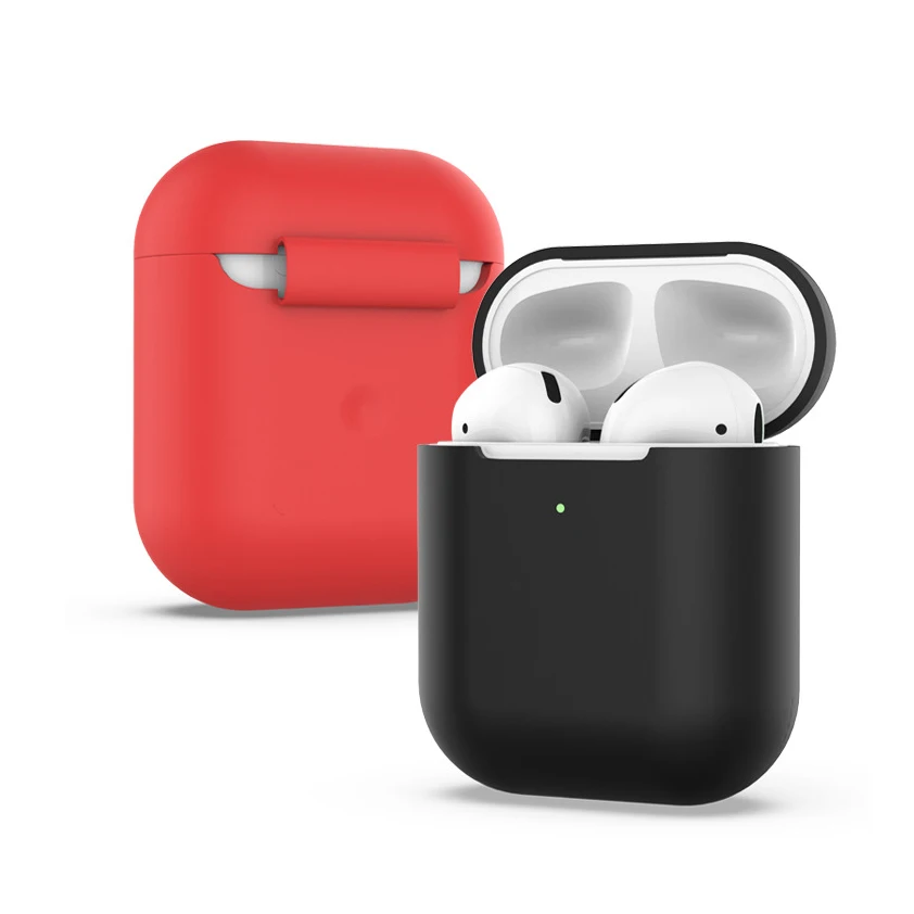 

New Silicone Cases Luxury Protective Earphone Cover Case Shockproof Sleeve for Apple Airpods 1 2