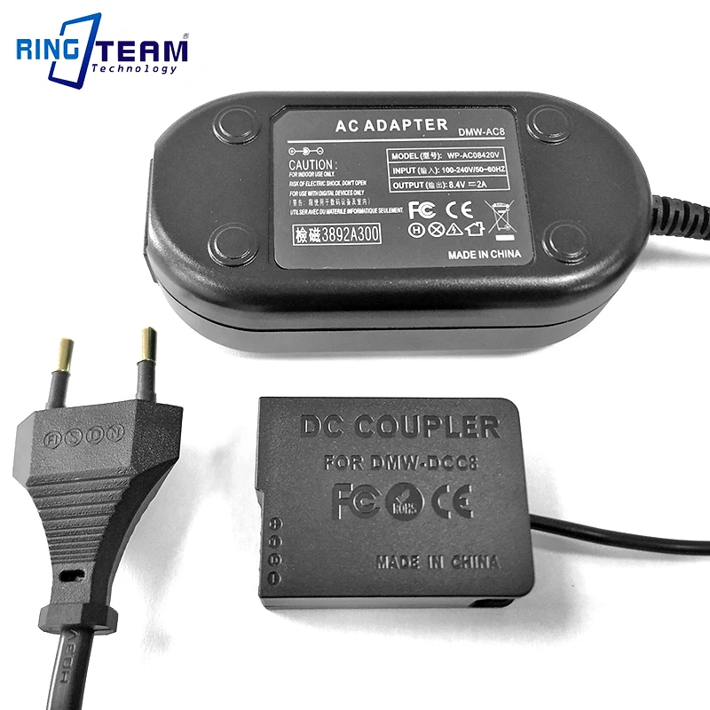 AC Adapter DMW-AC8 + DMW-DCC8 DCC8 DC Coupler BLC12 for Lumix GX8 FZ1000 FZ300 FZ200 G7 G6 G5 G80 G81 G85 GH2 Cameras manufacture