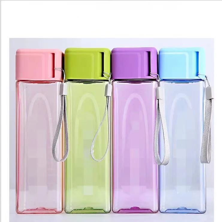

ZOGIFTS Hot Selling student Outdoor Sports Water Bottle Creative Transparent Plastic Climbing Drinking Clear Drink Bottles