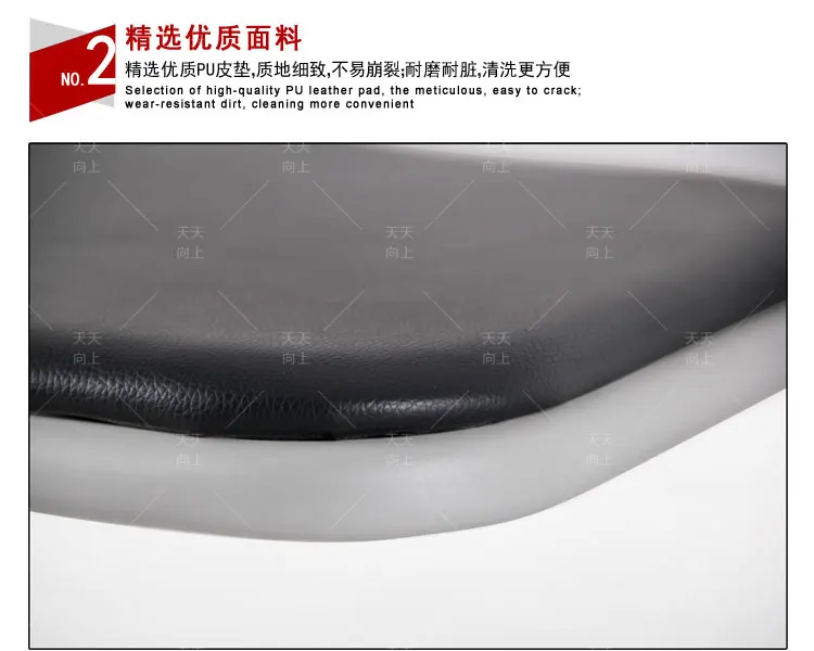 Used Metal Folding Chairs Office Reception Chair Comfortable PU Padded Seat and Back Cushion Chair