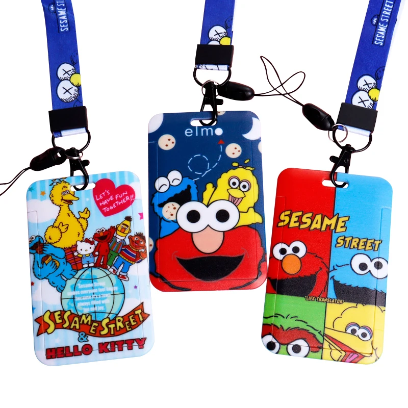 

Hot Selling Cartoon Work Card Holder Lanyard Hanging Neck Bus ID Card Cover Badge