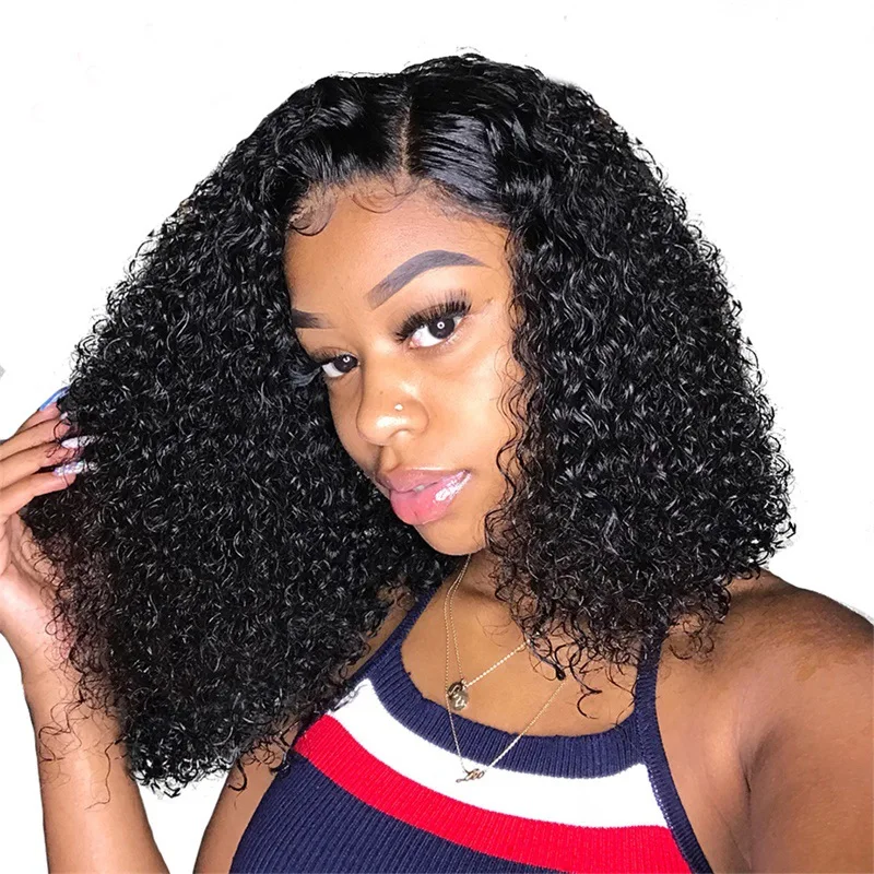 

Wholesale Synthetic Hair Small Curly Hair Wigs For African Ladies Mid-length Rose Net High Temperature Silk Brazili Wigs, Customized colors