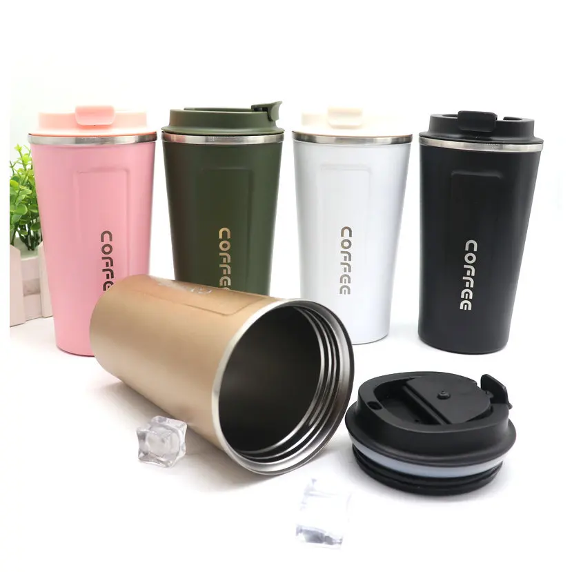 

wholesale Eco-friendly Double Walled Stainless Steel Travel Coffee Mug Vacuum Insulated Reusable Coffee Tumbler Cup, Customized color
