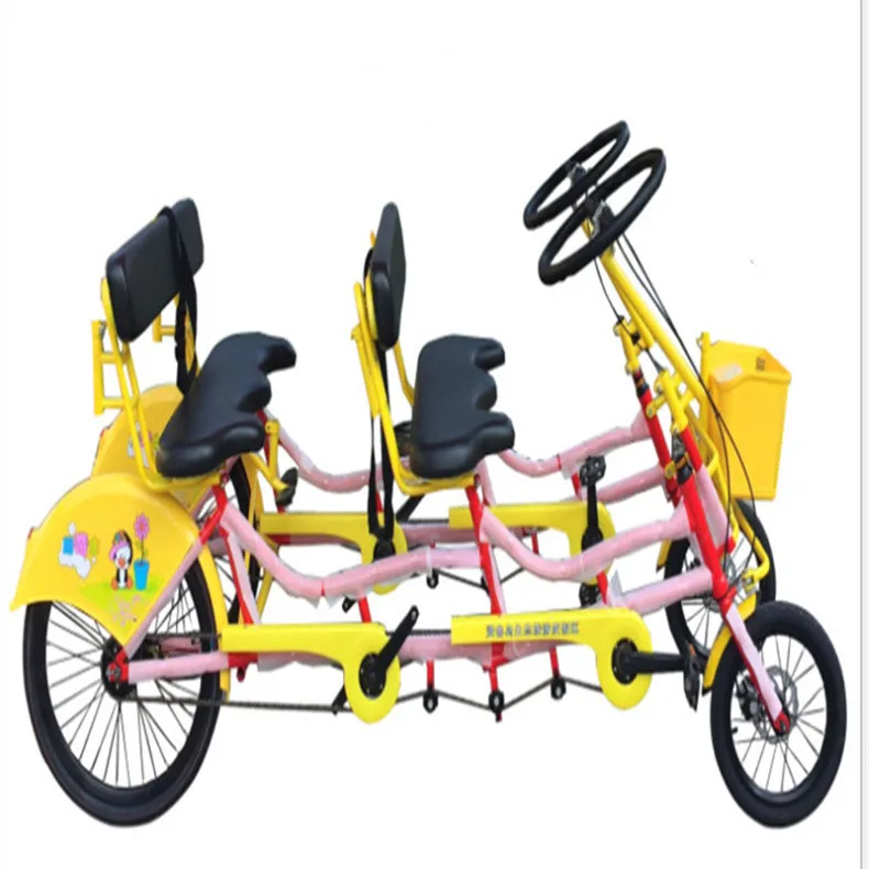 Tourist And Recreational Vehicles Adult Tandem Bike 4 Passenger Beach