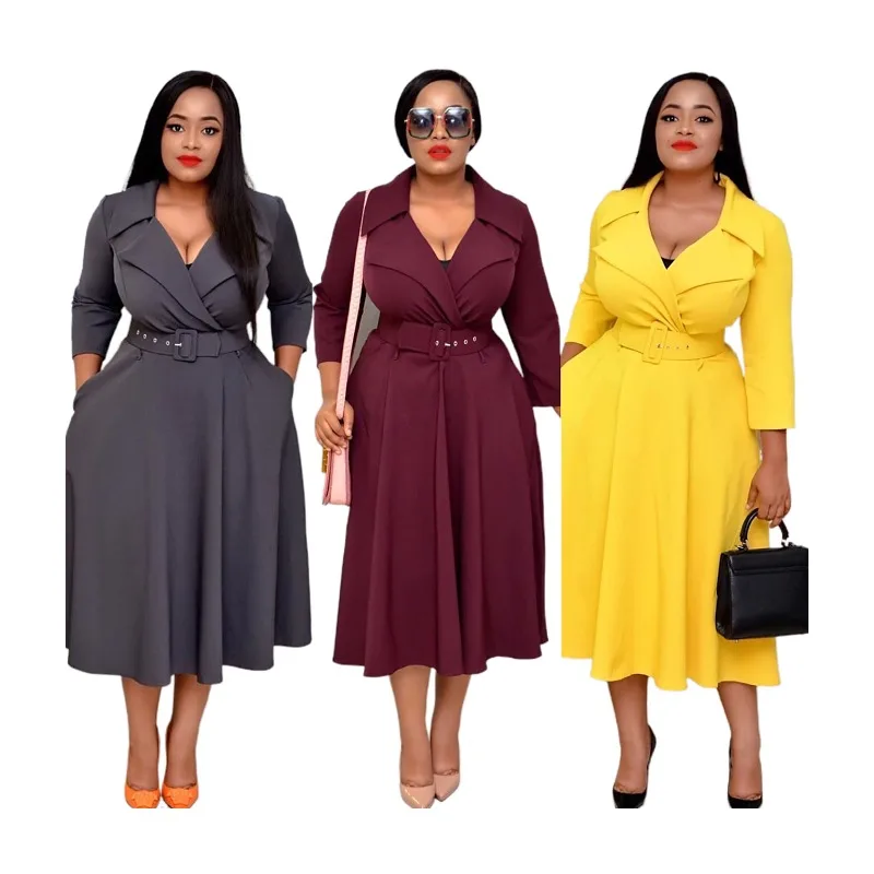 

2021 Plus size dress roomy and any-occasion dresses elegant maxi dresses