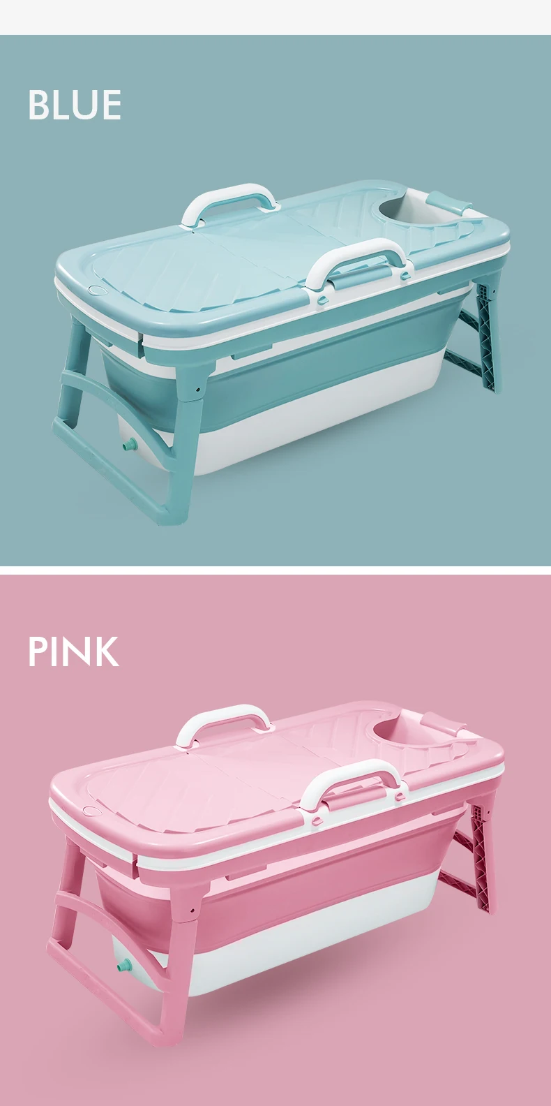 Amazon Hot Selling Folding Foldable Bathtub For Baby Folding Bath Tub