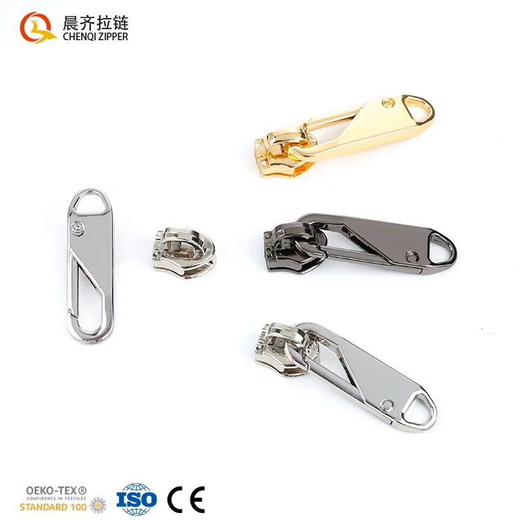 

CHENQI Wholesale zipper puller 5#7# nylon cremallera ZA sliders self-replacement zipper pulls