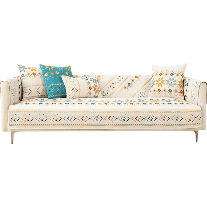 

Couch Cover All Season Chenille Anti-Slip Sofa Slipcovers Furniture Protector