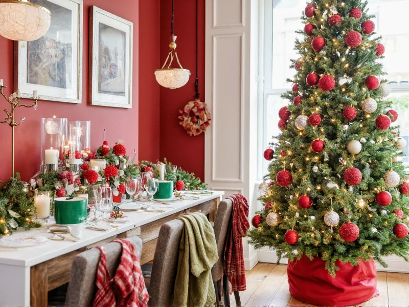 red and green christmas diy