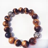 Natural tiger eye bracelet ball 925 silver factory direct wholesale and retail