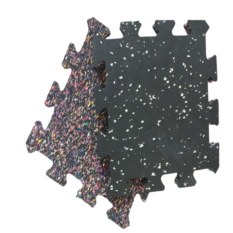 15mm Thick Interlocking Rubber Mat Indoor Gym Flooring Home Fitness