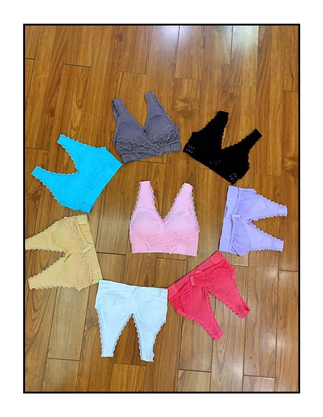 

T304 Bra Women Underwear Sexy Lingerie Lace Solid Color Cross Side Buckle Wireless Push up Breathable Sleep Hot Bra