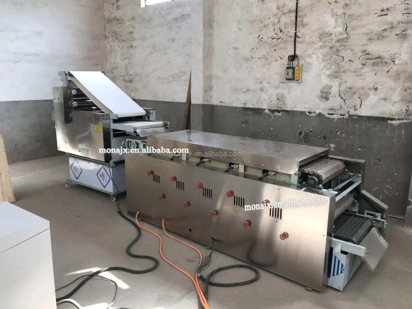 Commercial Automatic Arabic Pita Bread Roti Chapati Making Machine And