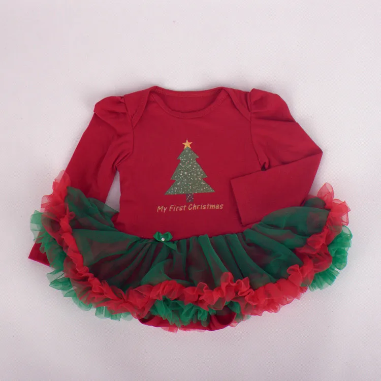 

Baby Girl Tutu Dress New Year Festival Christmas Celebrate Dress Baby Clothes, Customized color