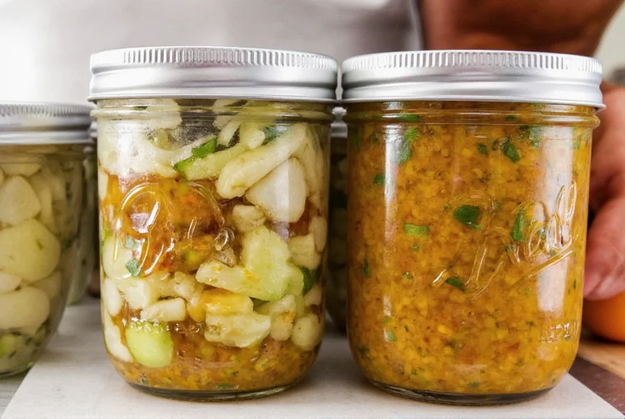 A bowl of vibrant homemade pepper relish